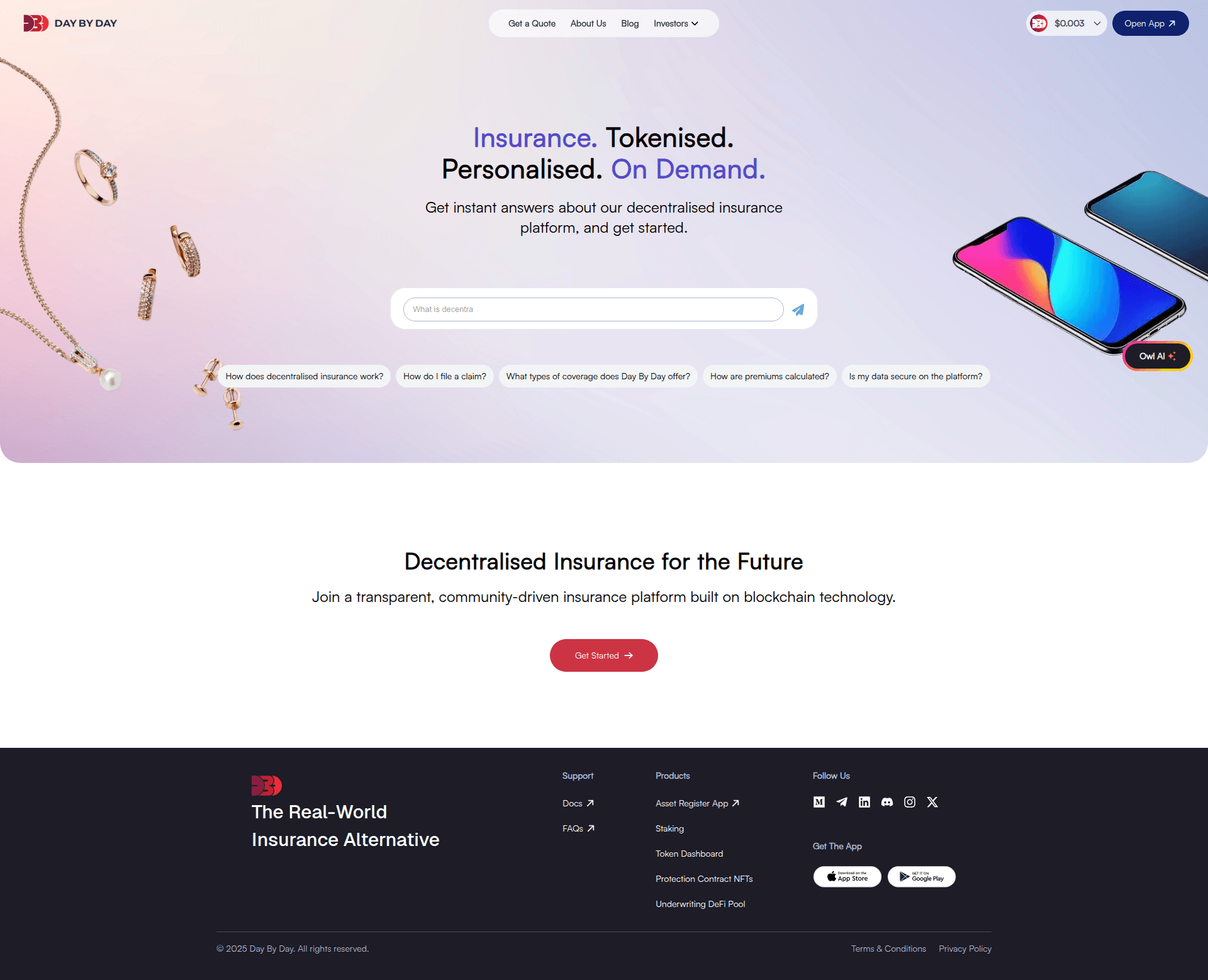 Day By Day | RWA Insurance screenshot