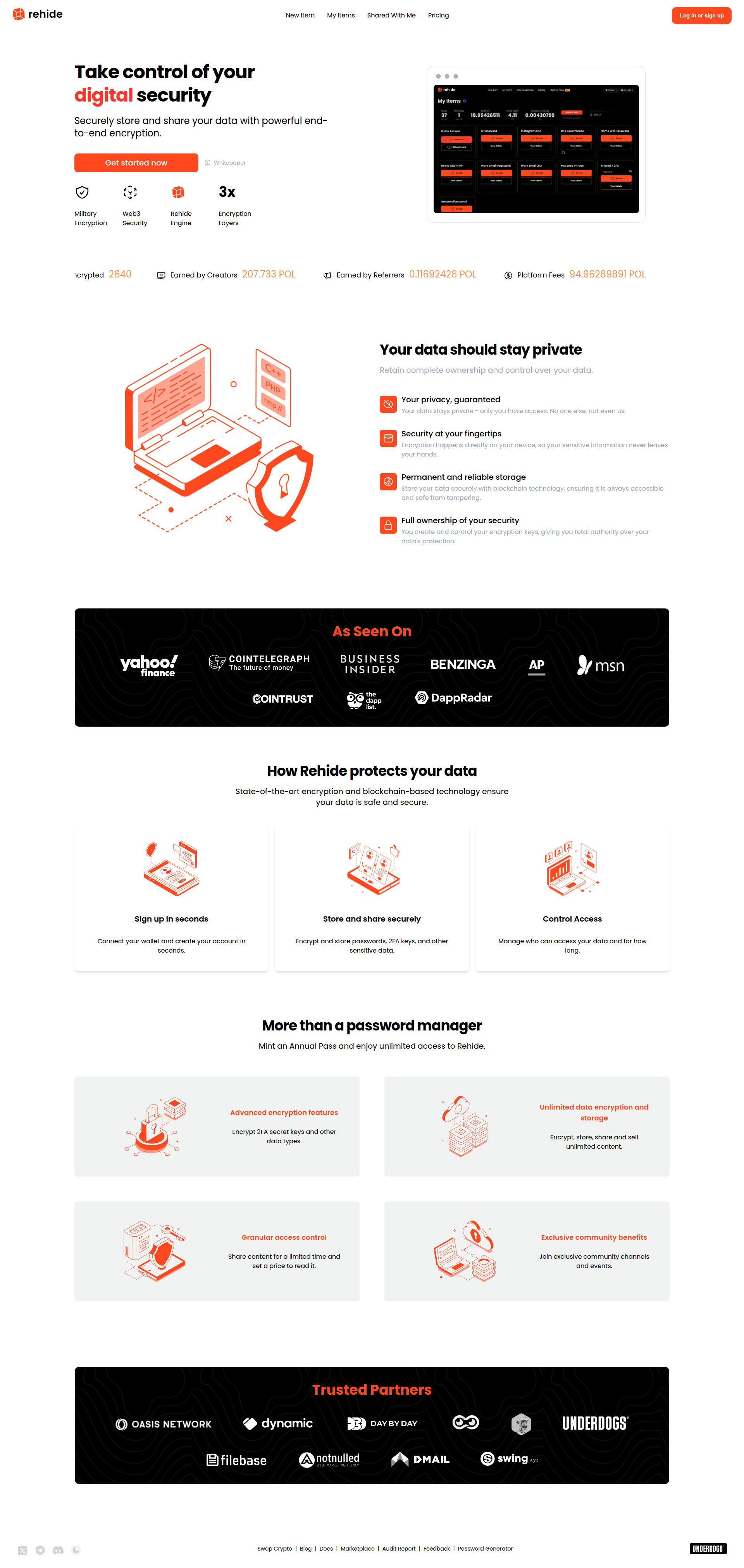 Rehide | Password Manager screenshot