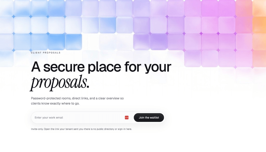 Saline | Secure Client Proposal Data Room screenshot 1